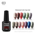 Ojo de gato de esmalte de uñas para artes de uñas Diamond Cat Eye UV Gel esmalte Ajuste